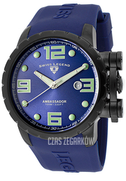 Swiss Legend Ambassador Niebieski/Guma Ø47 mm SL-30021-BB-03