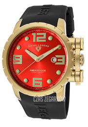 Swiss Legend Ambassador Czerwony/Guma Ø47 mm SL-30021-YG-05