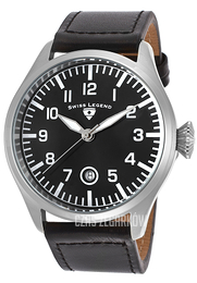 Swiss Legend Pioneer Czarny/Skóra Ø46 mm SL-30331-01