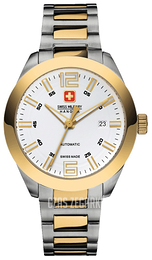 Swiss Military Dress Biały/Stal w odcieniu złota Ø42 mm 05-5185.7.55.001