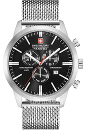 Swiss Military Hanowa Czarny/Stal Ø44 mm 06-3308.04.007