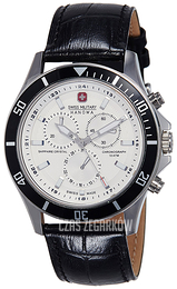 Swiss Military Flagship Biały/Skóra Ø42 mm 06-4183.7.04.001.07
