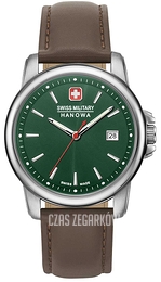 Swiss Military Hanowa Swiss Recruit II Zielony/Skóra Ø39 mm 06-4230.7.04.006