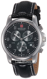 Swiss Military Sport Czarny/Skóra Ø39 mm 06-4233.04.007