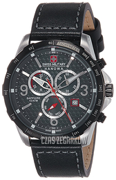 Swiss Military Sport Czarny/Skóra Ø44 mm 06-4251.33.001