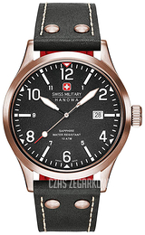 Swiss Military Hanowa Czarny/Skóra Ø42 mm 06-4280.09.007CH