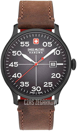 Swiss Military Hanowa Szary/Skóra Ø43 mm 06-4280.7.13.009
