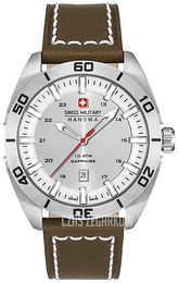 Swiss Military Dress Srebrny/Skóra Ø42 mm 06-4282.04.001