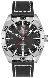 Swiss Military Dress Szary/Skóra Ø42 mm 06-4282.04.007