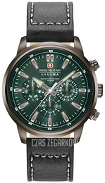 Swiss Military Sport Zielony/Skóra Ø42 mm 06-4285.30.006