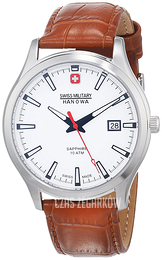 Swiss Military Dress Biały/Skóra Ø40 mm 06-4303.04.001