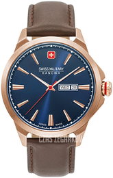 Swiss Military Hanowa Niebieski/Skóra Ø45 mm 06-4346.02.003