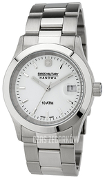 Swiss Military Dress Srebrny/Stal Ø35 mm 06-5023.04.001