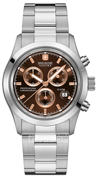 Swiss Military Sport Brązowy/Stal Ø40 mm 06-5115.04.005