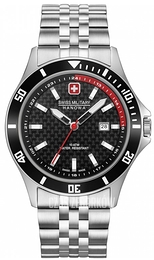 Swiss Military Flagship Racer Czarny/Stal Ø42 mm 06-5161.2.04.007.04