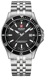 Swiss Military Flagship Czarny/Stal Ø42 mm 06-5161.2.04.007