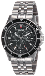 Swiss Military Sport Czarny/Stal Ø42 mm 06-5183.04.007