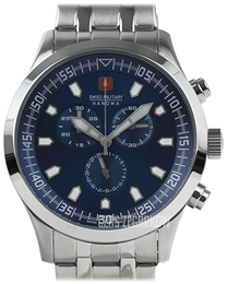 Swiss Military Sport Niebieski/Stal Ø43 mm 06-5264.04.003