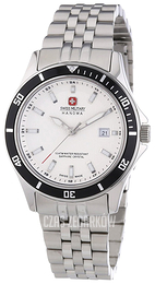 Swiss Military Dress Biały/Stal Ø32 mm 06-7161.7.04.001.07