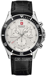 Swiss Military Sport Srebrny/Skóra Ø42 mm 6-4183.04.001.07