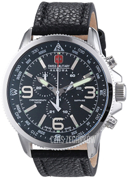 Swiss Military Sport Czarny/Skóra Ø46 mm 6-4224.04.007