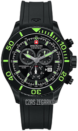 Swiss Military Sport Czarny/Guma Ø46 mm 6-4226.13.007