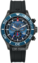 Swiss Military Sport Niebieski/Guma Ø46 mm 6-4226.30.003