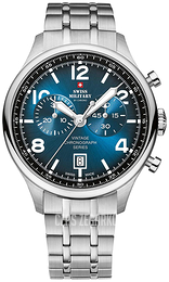 Swiss Military Vintage Niebieski/Stal Ø42 mm SM30192.03
