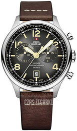 Swiss Military Vintage Szary/Skóra Ø42 mm SM30192.04