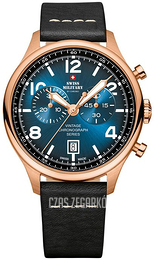 Swiss Military Vintage Niebieski/Skóra Ø42 mm SM30192.06