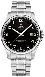 Swiss Military Chrono Czarny/Stal Ø39 mm SM30200.16