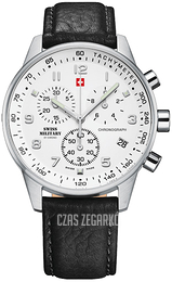 Swiss Military by Chrono Chrono Biały/Skóra Ø41 mm SM34012.06