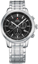 Swiss Military Chrono Czarny/Stal Ø42 mm SM34052.01