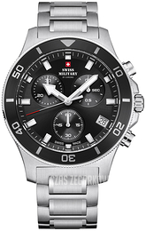 Swiss Military by Chrono Chrono Czarny/Stal Ø42.5 mm SM34067.10