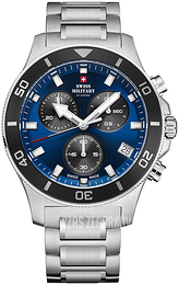Swiss Military Chrono Niebieski/Stal Ø42.5 mm SM34067.11