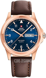 Swiss Military Chrono Niebieski/Skóra Ø40 mm SM34071.08