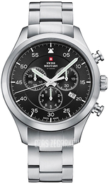 Swiss Military Chrono Czarny/Stal Ø43 mm SM34076.01