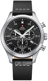 Swiss Military Chrono Czarny/Skóra Ø43 mm SM34076.04