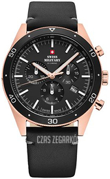 Swiss Military Chrono Czarny/Skóra Ø43 mm SM34079.07