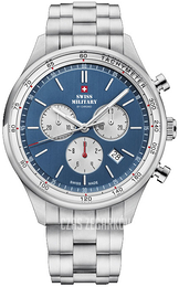Swiss Military by Chrono Chrono Niebieski/Stal Ø42 mm SM34081.03
