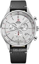 Swiss Military Chrono Srebrny/Skóra Ø42 mm SM34081.07