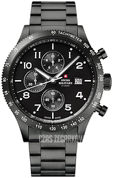 Swiss Military Chrono Czarny/Stal Ø42 mm SM34084.03