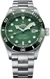 Swiss Military Chrono Zielony/Stal Ø44 mm SMA34075.03