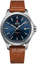 Swiss Military Chrono Niebieski/Skóra Ø42 mm SMA34077.09
