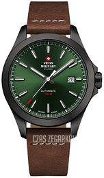 Swiss Military Chrono Zielony/Skóra Ø42 mm SMA34077.12