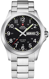 Swiss Military Chrono Czarny/Stal Ø42 mm SMP36040.25