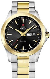 Swiss Military Chrono Czarny/Stal w odcieniu złota Ø42 mm SMP36040.27