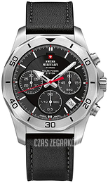 Swiss Military Chrono Czarny/Skóra Ø44 mm SMS34072.04