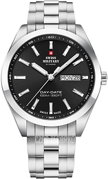 Swiss Military by Chrono Classic Czarny/Stal Ø42 mm SM34087.01