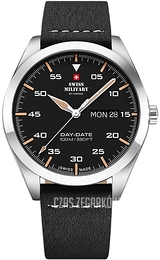 Swiss Military by Chrono Classic Czarny/Skóra Ø42 mm SM34087.04